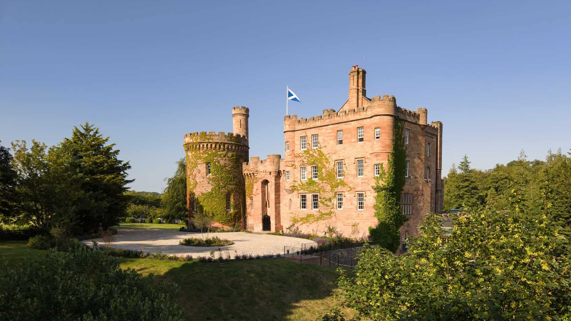 Dalhousie Castle in its grounds